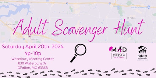 Adult Scavenger Hunt to support MAD Dream Builders- Habitat for Humanity primary image