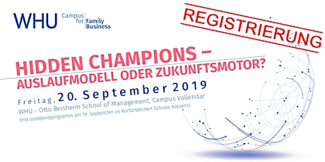 WHU Campus for Family Business 2019 - Registrierung primary image