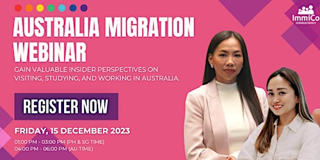 Australia Migration Webinar - December 2023 primary image
