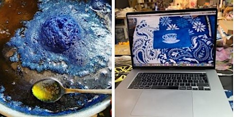 Indigo vat building and  Printing  techniques online live workshop  primärbild