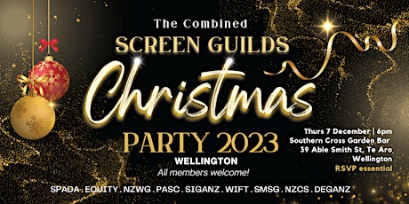 Hauptbild für 2023 Combined Screen Guilds Christmas Party - WELLINGTON