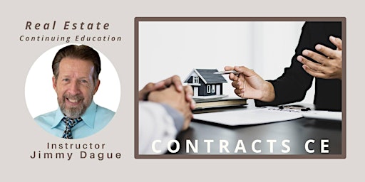 FREE Real Estate Contracts CE w/ Jimmy Dague, hosted by Dwellness (LIVE) primary image