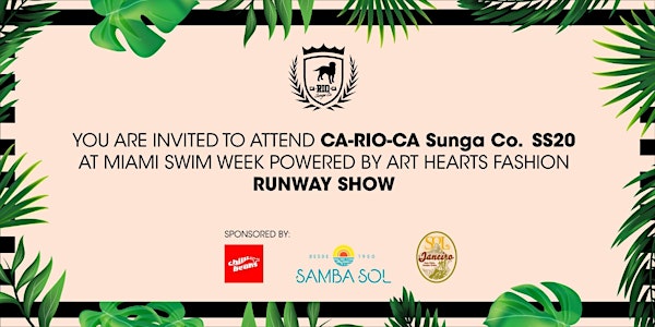 CA-RIO-CA Sunga Co. SS20 RUNWAY SHOW