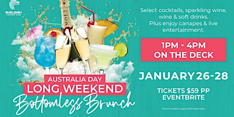 Australia Day Long Weekend Bottomless Brunch primary image