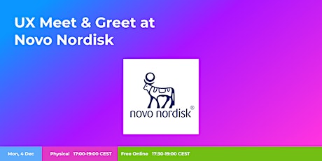 UX Meet and Greet at Novo Nordisk primary image