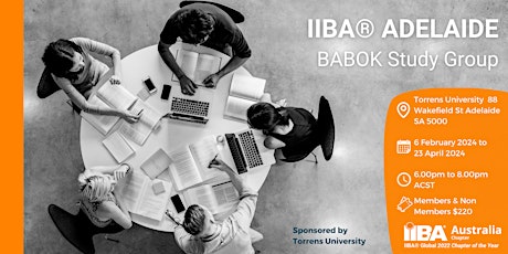 IIBA Adelaide - BABOK Study Group Feb 2024 primary image