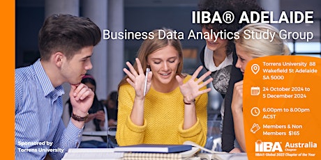 Image principale de IIBA Adelaide - Business Data Analytics Study Group