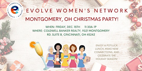 Primaire afbeelding van Evolve Women's Network: Christmas Party! (Montgomery, OH)