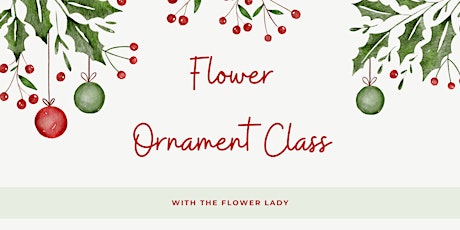 Imagen principal de Flower Ornament Class