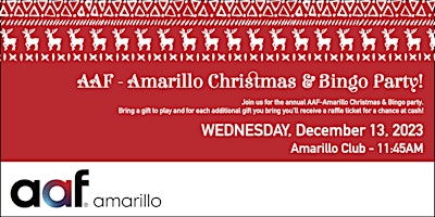 AAF-Amarillo Christmas and BINGO Party!