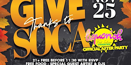 “GIVE THANKS TO SOCA” primary image