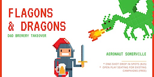 Image principale de Flagons & Dragons: D&D Takeover at Aeronaut Brewery in Somerville