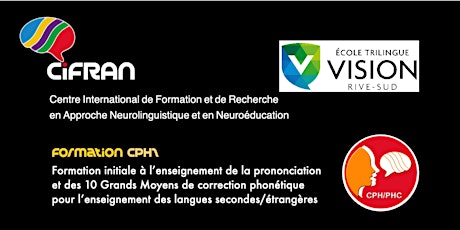 Hauptbild für CPH1 - Québec - Optimiser la prononciation en langue seconde / étrangère