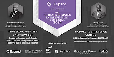 Primaire afbeelding van The UK Black Business Entrepreneurs Conference 2024