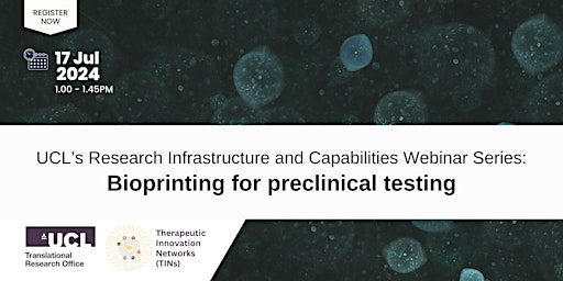 Imagen principal de Webinar: Bioprinting for  preclinical testing