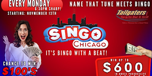 SINGO - Music Bingo @ Tailgaters Sports Bar & Grill primary image