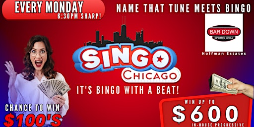 Image principale de SINGO - Music Bingo @ Bar Down Sports Grill