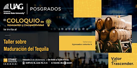 Imagem principal do evento Taller sobre maduración del Tequila