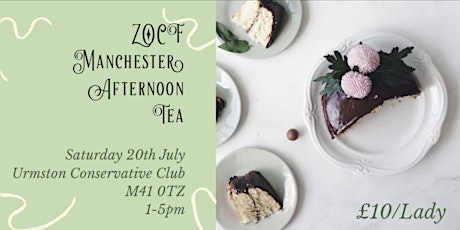 ZOCF Manchester Afternoon Tea Party  primary image