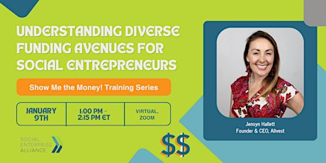 Imagem principal do evento Understanding Diverse Funding Avenues for Social Entrepreneurs