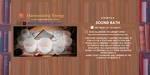 Imagem principal do evento Sound Bath @ Blue Diamond Library