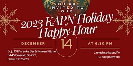 Imagen principal de 2023 KAPN Holiday Happy Hour