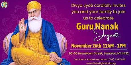Guru Nanak Jayanti (Gurpurab) primary image