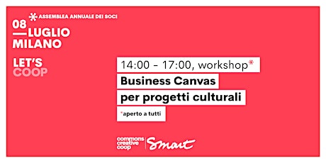 Immagine principale di Il business model canvas per progetti culturali / Let's coop - Smart 