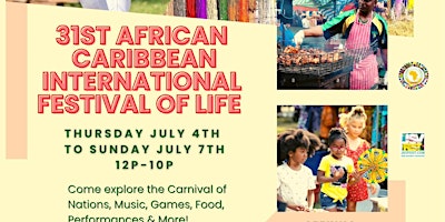 Imagem principal do evento 31st African/Caribbean International Festival of Life (IFOL)