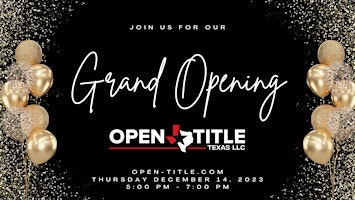 Grand Opening - Open Title Texas