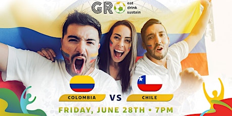 Colombia vs Chile : Copa America Watch Party at GRO Wynwood
