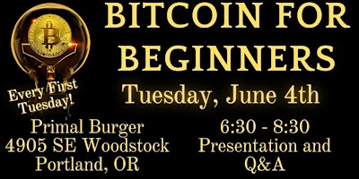 Imagen principal de Bitcoin for Beginners (1st Tuesdays) - Portland, Oregon Meetup