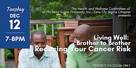 Living Well: Brother to Brother - Reducing Your Cancer Risk primary image
