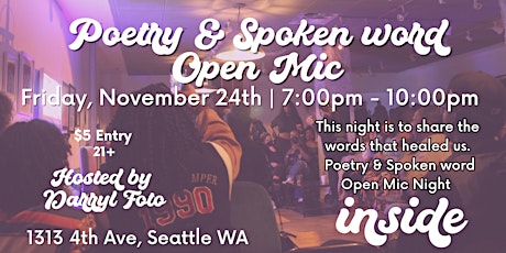 Poetry &  Sip:  A Poetry Open Mic primary image