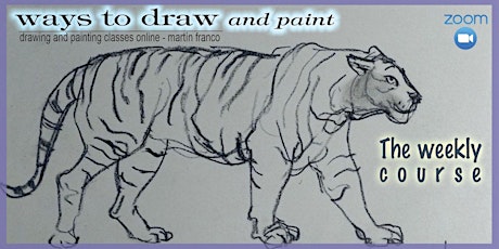 Drawing and Painting - Weekly Course Online  - (WTDP-Sat) dibujofranco