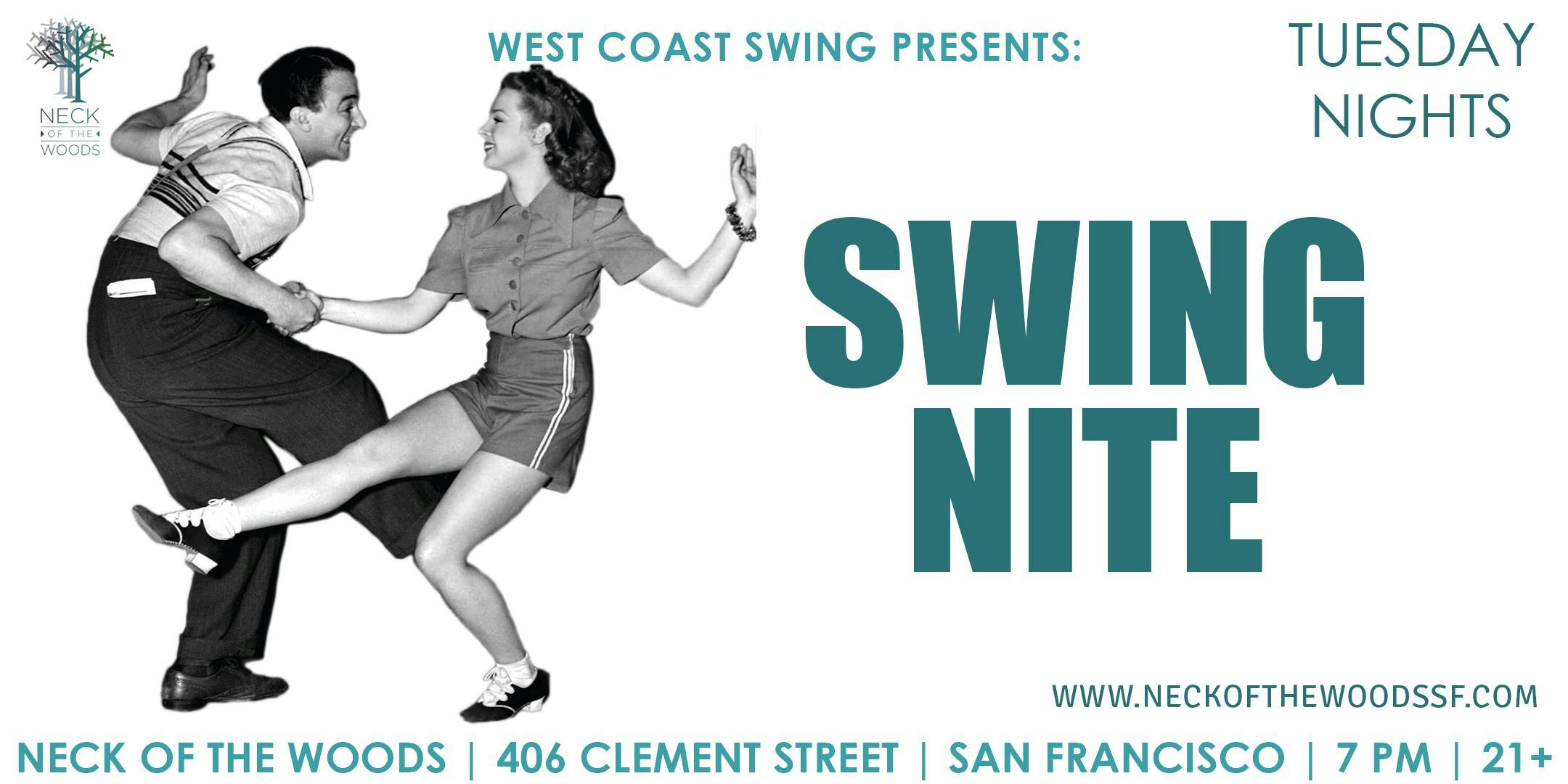 Swing Nite Tickets Neck Of The Woods San Francisco Ca