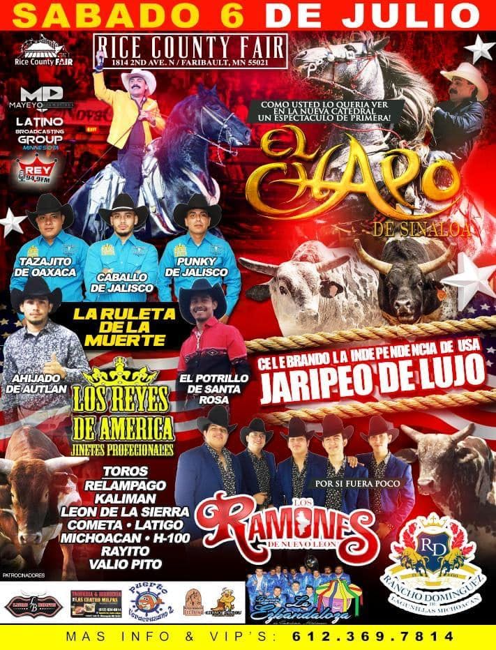 Super Jaripeo con El Chapo de Sinaloa, Rodeo Tierra Caliente MG