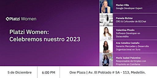 Image principale de Medellín Platzi Women: Meta a meta, celebremos nuestro 2023