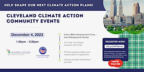 Image principale de City of Cleveland Climate Action Community Engagement Series | Union-Miles