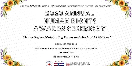 Hauptbild für 2023 OHR and Commission on Human Rights Awards Ceremony