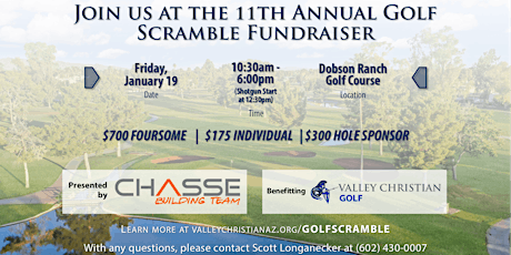 2024 Golf Scramble, presented by Chasse Building Team primary image