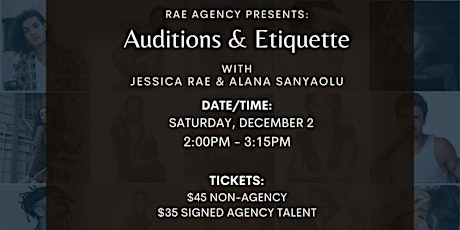 Auditions and Etiquette primary image