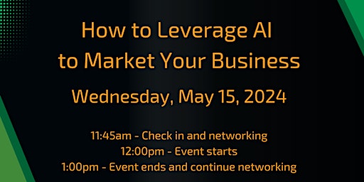 Imagem principal do evento How to Leverage AI to Market Your Business with Justin Kerley