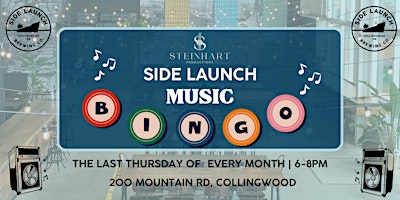 Music Bingo Night at Side Launch Brewery! primary image