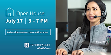 Hyperwallet, A PayPal service, Customer Service Recruitment Open House primary image