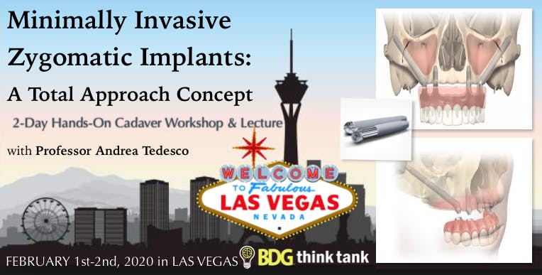 Minimally Invasive Zygomatic Implants - Cadaver Workshop: A Total Approach Concept with Prof. Andrea Tedesco