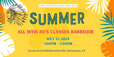 ALL WATERTOWN HS 80's CLASSES BARBEQUE primary image