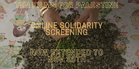 Image principale de Ten Films for Palestine: Solidarity Screening + Fudraiser