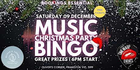 Music Bingo Christmas Party @ Olivers Corner primary image