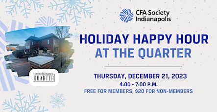 CFA Society Indianapolis Holiday Happy Hour primary image